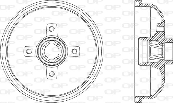 Open Parts BAD9019.40 - Тормозной барабан autospares.lv