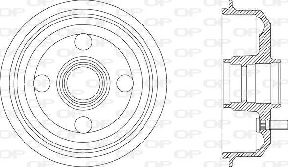 Open Parts BAD9016.40 - Тормозной барабан autospares.lv