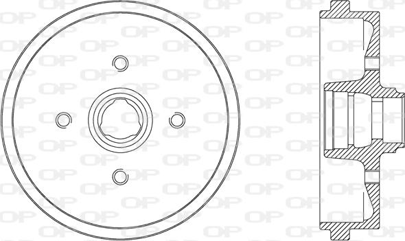 Open Parts BAD9010.40 - Тормозной барабан autospares.lv