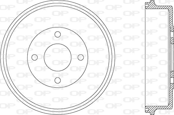 Open Parts BAD9017.10 - Тормозной барабан autospares.lv