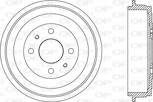 Open Parts BAD9089.10 - Тормозной барабан autospares.lv