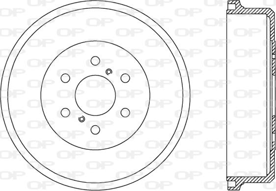 Open Parts BAD9081.10 - Тормозной барабан autospares.lv