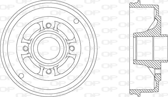 Open Parts BAD9038.30 - Тормозной барабан autospares.lv