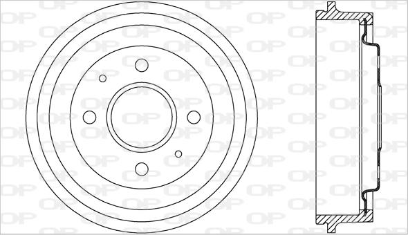 Open Parts BAD9033.20 - Тормозной барабан autospares.lv