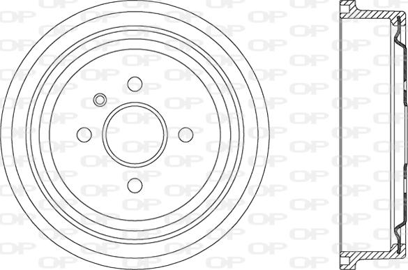 Open Parts BAD9037.20 - Тормозной барабан autospares.lv