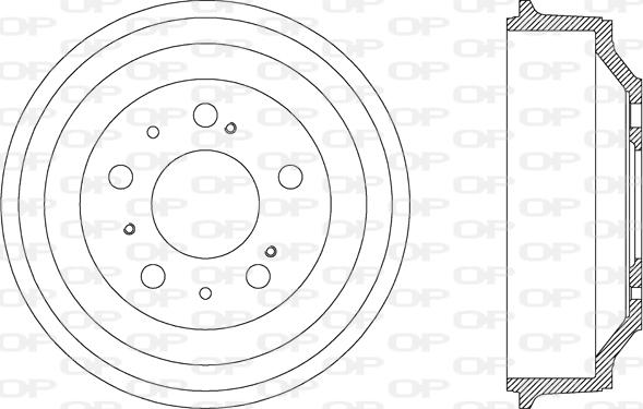 Open Parts BAD9024.10 - Тормозной барабан autospares.lv