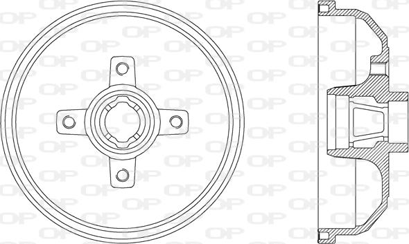 Open Parts BAD9021.40 - Тормозной барабан autospares.lv