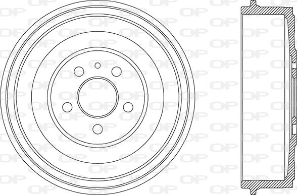 Open Parts BAD9028.10 - Тормозной барабан autospares.lv