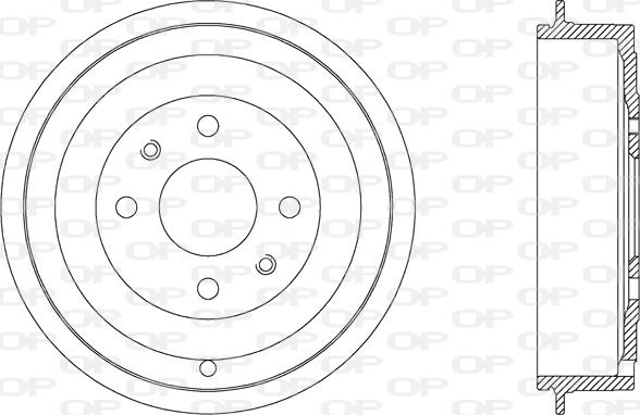 Open Parts BAD9023.10 - Тормозной барабан autospares.lv