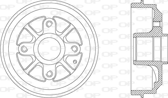 Open Parts BAD9027.30 - Тормозной барабан autospares.lv