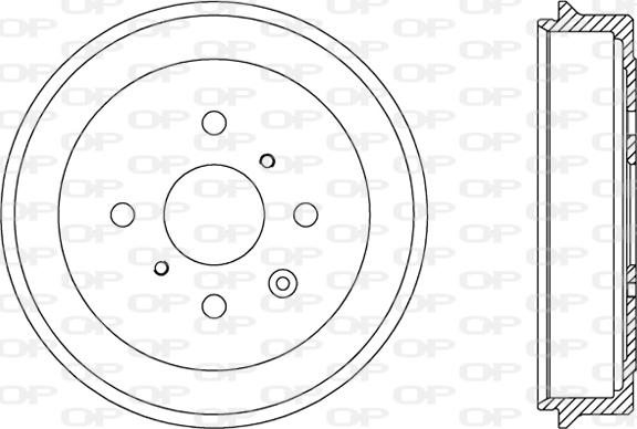 Open Parts BAD9071.10 - Тормозной барабан autospares.lv