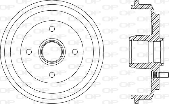 Open Parts BAD9072.30 - Тормозной барабан autospares.lv