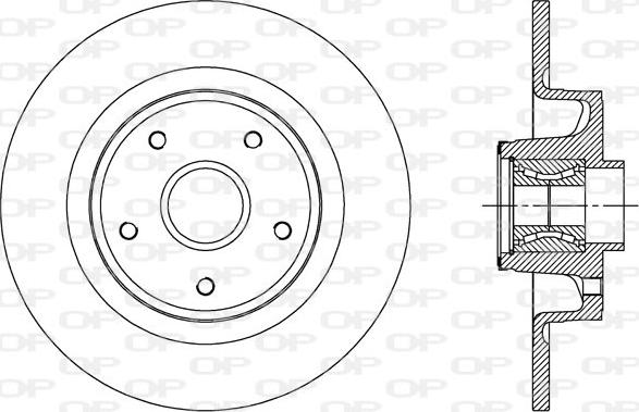 Open Parts BDA1960.30 - Тормозной диск autospares.lv