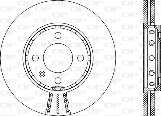 Open Parts BDA1905.20 - Тормозной диск autospares.lv