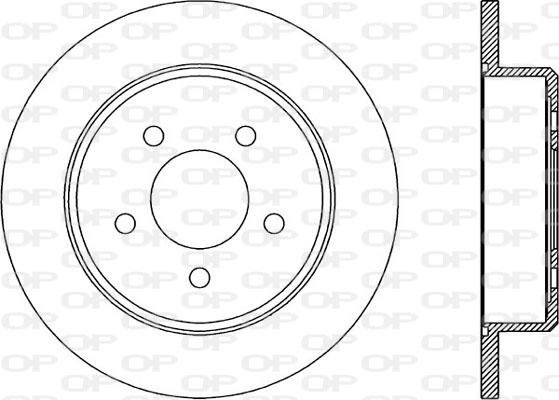 Open Parts BDA1972.10 - Тормозной диск autospares.lv