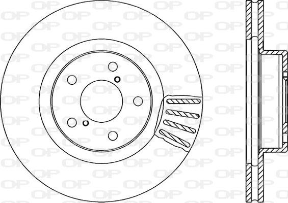 Open Parts BDA1493.20 - Тормозной диск autospares.lv