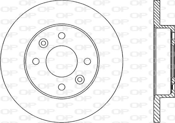 Open Parts BDA1446.10 - Тормозной диск autospares.lv