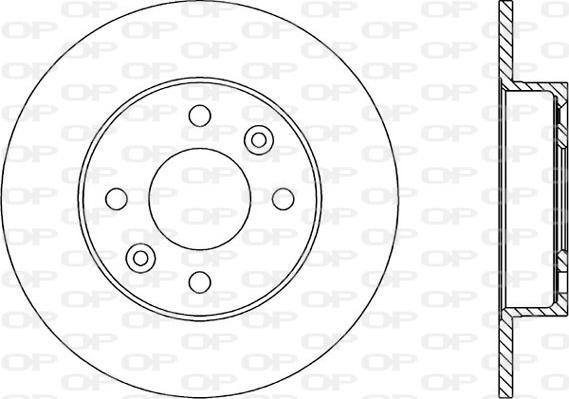 Open Parts BDA1447.10 - Тормозной диск autospares.lv