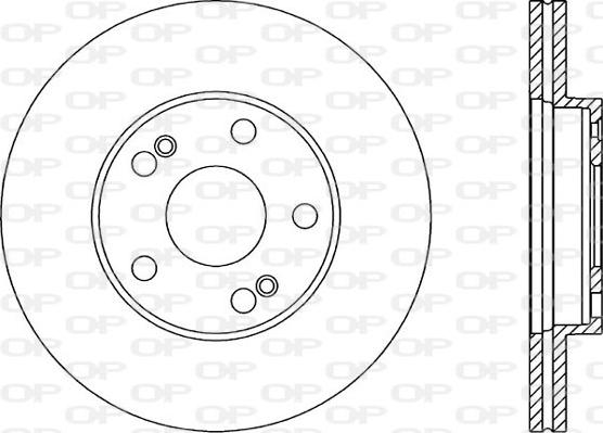 Open Parts BDA1465.20 - Тормозной диск autospares.lv