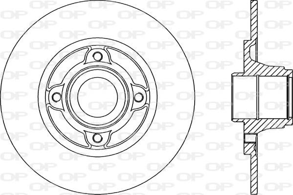 Open Parts BDA1461.10 - Тормозной диск autospares.lv