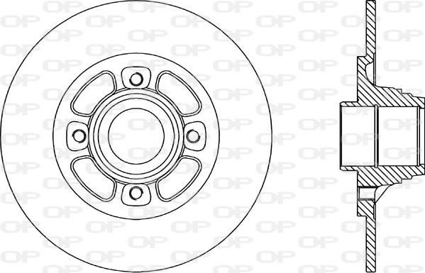 Open Parts BDA1463.10 - Тормозной диск autospares.lv