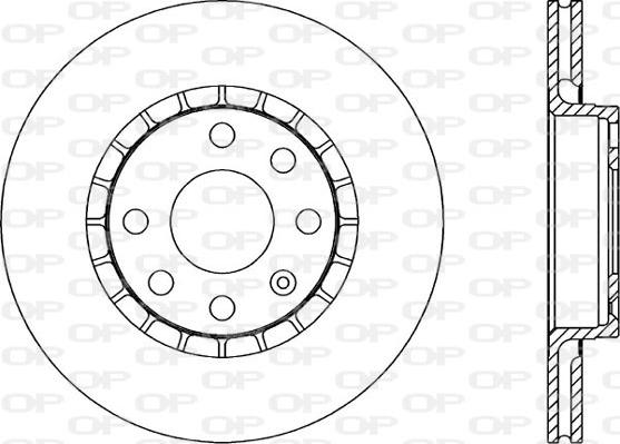 Open Parts BDA1415.20 - Тормозной диск autospares.lv