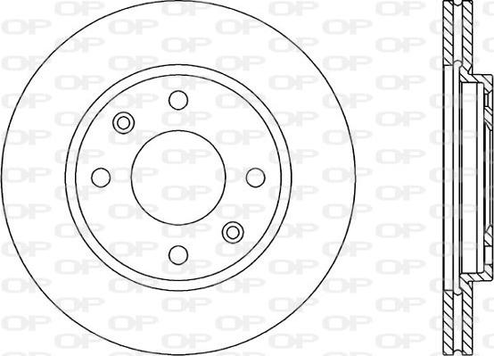 Open Parts BDR1432.20 - Тормозной диск autospares.lv