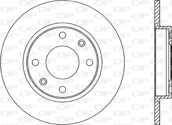 Open Parts BDA1428.10 - Тормозной диск autospares.lv