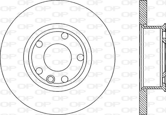 Open Parts BDA1593.10 - Тормозной диск autospares.lv