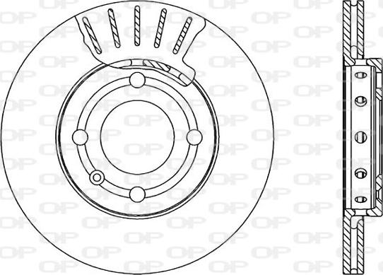 Open Parts BDA1592.20 - Тормозной диск autospares.lv