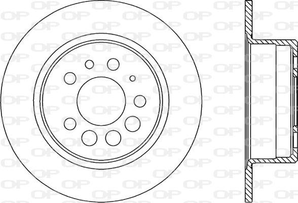 Open Parts BDA1597.10 - Тормозной диск autospares.lv