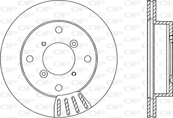 Open Parts BDA1505.20 - Тормозной диск autospares.lv