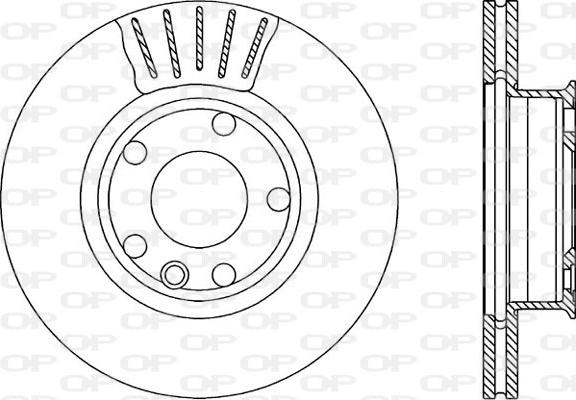 Open Parts BDA1589.20 - Тормозной диск autospares.lv