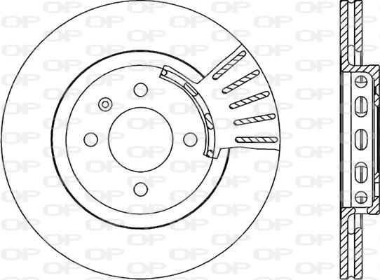 Open Parts BDR1586.20 - Тормозной диск autospares.lv