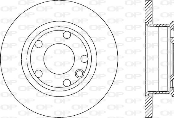 Open Parts BDR1588.10 - Тормозной диск autospares.lv