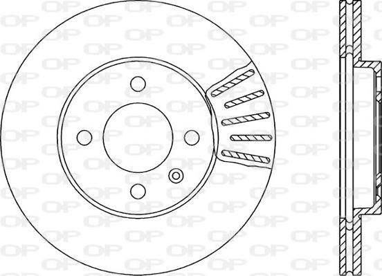 Open Parts BDR1579.20 - Тормозной диск autospares.lv