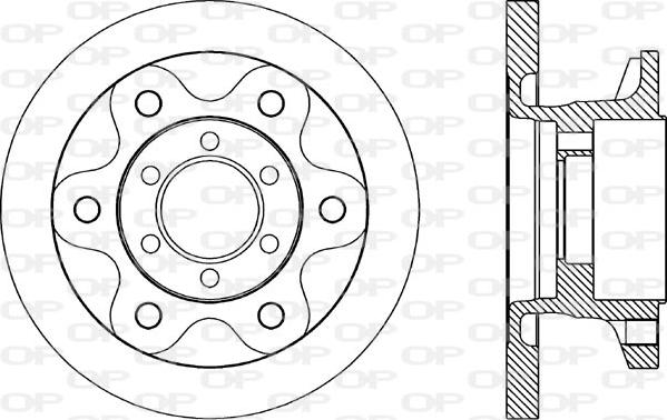 Open Parts BDA1690.10 - Тормозной диск autospares.lv