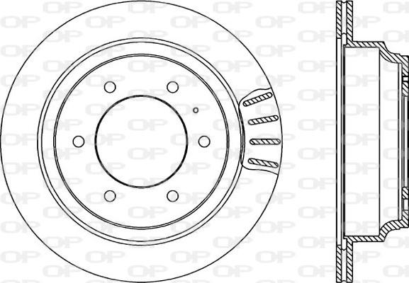 Open Parts BDA1654.20 - Тормозной диск autospares.lv