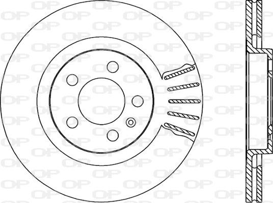 Open Parts BDR1666.20 - Тормозной диск autospares.lv