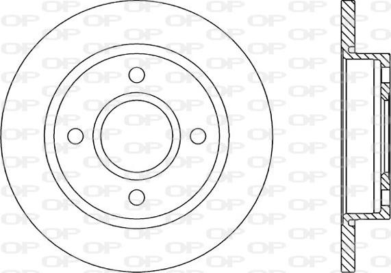 Open Parts BDA1660.10 - Тормозной диск autospares.lv