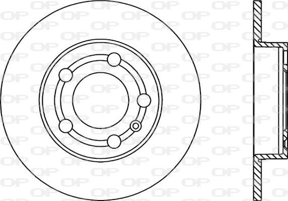 Open Parts BDA1668.10 - Тормозной диск autospares.lv