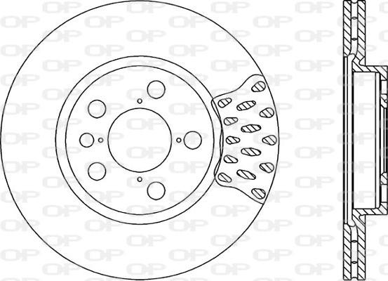 Open Parts BDA1674.20 - Тормозной диск autospares.lv