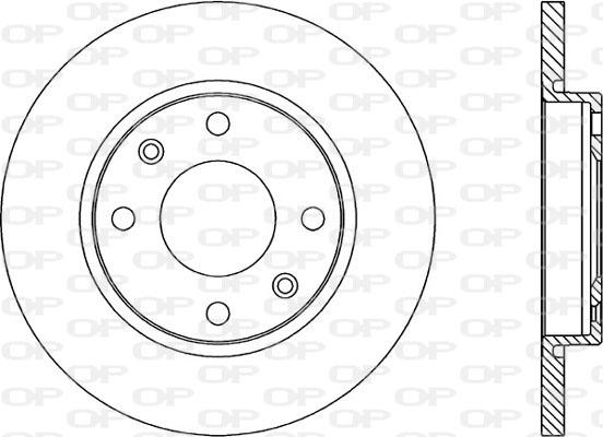 Open Parts BDA1671.10 - Тормозной диск autospares.lv