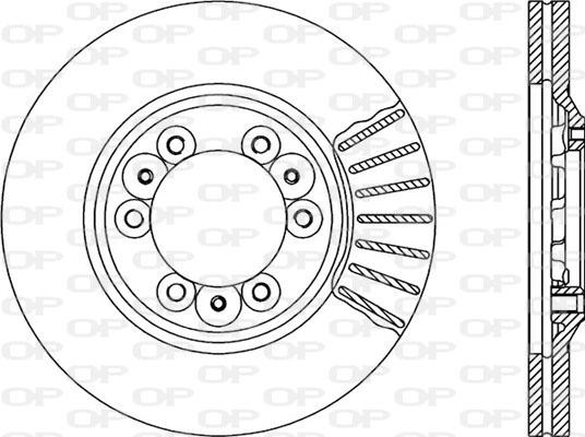 Open Parts BDA1672.20 - Тормозной диск autospares.lv