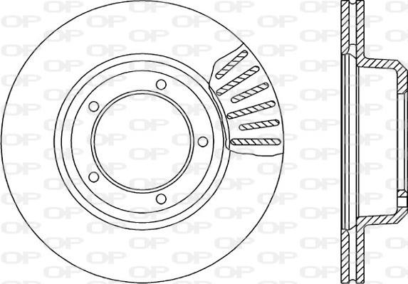 Open Parts BDA1064.20 - Тормозной диск autospares.lv