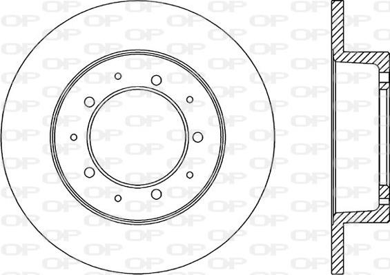 Open Parts BDA1061.10 - Тормозной диск autospares.lv