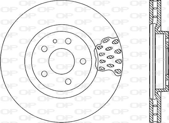 Open Parts BDA1017.20 - Тормозной диск autospares.lv