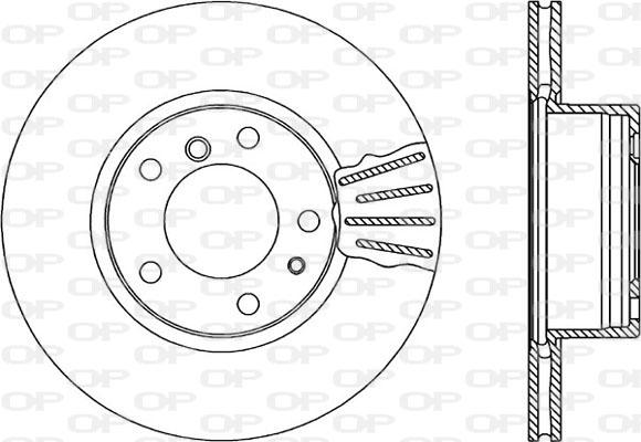 Open Parts BDA1087.20 - Тормозной диск autospares.lv