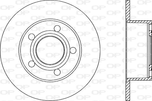 Open Parts BDA1038.10 - Тормозной диск autospares.lv