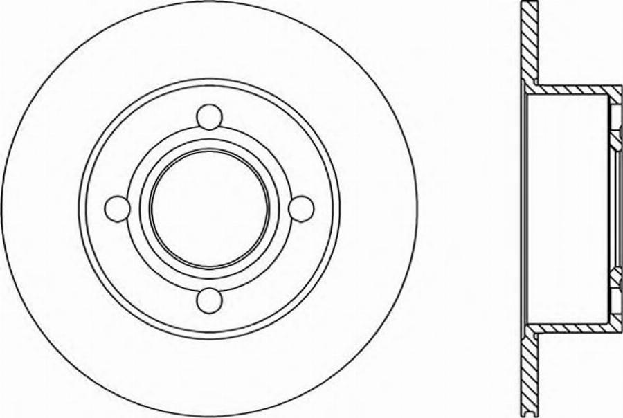 Open Parts BDA1025.10 - Тормозной диск autospares.lv